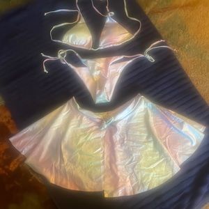 Unicorn glitter 3pc SWIM SUIT